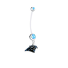 Carolina Panthers Pregnancy Maternity Light Blue Belly Button Navel Ring - Pick Your Color