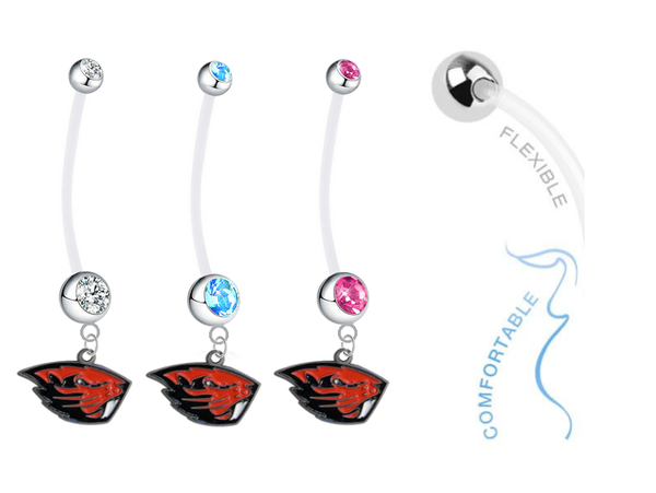 Oregon State Beavers Boy/Girl Pregnancy Maternity Belly Button Navel Ring