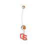 Oregon State Beavers Style 2 Pregnancy Maternity Orange Belly Button Navel Ring - Pick Your Color