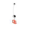 Oregon State Beavers Style 2 Pregnancy Maternity Black Belly Button Navel Ring - Pick Your Color
