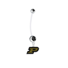 Purdue Boilermakers Pregnancy Maternity Black Belly Button Navel Ring - Pick Your Color