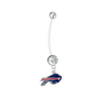 Buffalo Bills Pregnancy Clear Maternity Belly Button Navel Ring - Pick Your Color