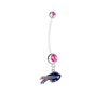 Buffalo Bills Pregnancy Maternity Pink Belly Button Navel Ring - Pick Your Color