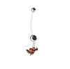 Minnesota Gophers Mascot Pregnancy Maternity Black Belly Button Navel Ring - Pick Your Color
