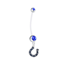 Indianapolis Colts Pregnancy Blue Maternity Belly Button Navel Ring - Pick Your Color