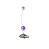 Baltimore Ravens Pregnancy Maternity Purple Belly Button Navel Ring - Pick Your Color