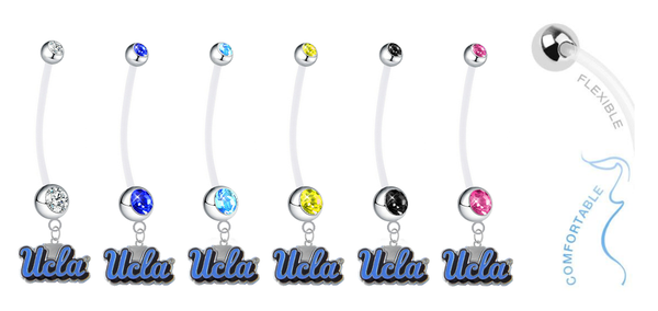 UCLA Bruins Pregnancy Maternity Belly Button Navel Ring - Pick Your Color