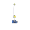 UCLA Bruins Pregnancy Maternity Gold Belly Button Navel Ring - Pick Your Color