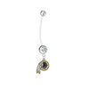 Washington Redskins Pregnancy Maternity Clear Belly Button Navel Ring - Pick Your Color