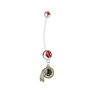 Washington Redskins Pregnancy Maternity Red Belly Button Navel Ring - Pick Your Color
