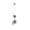 Washington Redskins Pregnancy Maternity Black Belly Button Navel Ring - Pick Your Color