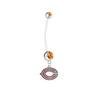 Chicago Bears Pregnancy Orange Maternity Belly Button Navel Ring - Pick Your Color