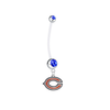 Chicago Bears Pregnancy Blue Maternity Belly Button Navel Ring - Pick Your Color