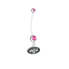 New York Jets Pregnancy Maternity Pink Belly Button Navel Ring - Pick Your Color