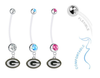 Green Bay Packers Boy/Girl Pregnancy Maternity Belly Button Navel Ring