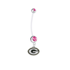 Green Bay Packers Boy/Girl Pregnancy Pink Maternity Belly Button Navel Ring
