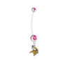 Minnesota Vikings Pregnancy Maternity Pink Belly Button Navel Ring - Pick Your Color