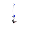 Houston Texans Pregnancy Blue Maternity Belly Button Navel Ring - Pick Your Color