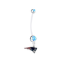 New England Patriots Boy/Girl Blue Pregnancy Maternity Belly Button Navel Ring
