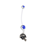 Seattle Seahawks Helmet Pregnancy Maternity Blue Belly Button Navel Ring - Pick Your Color