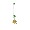 Green Bay Packers Helmet Pregnancy Maternity Green Belly Button Navel Ring - Pick Your Color