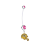 Green Bay Packers Helmet Pregnancy Maternity Pink Belly Button Navel Ring - Pick Your Color