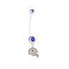 Dallas Cowboys Helmet Pregnancy Maternity Blue Belly Button Navel Ring - Pick Your Color
