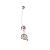 Dallas Cowboys Helmet Pregnancy Maternity Pink Belly Button Navel Ring - Pick Your Color