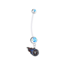 Tennessee Titans Pregnancy Maternity Light Blue Belly Button Navel Ring - Pick Your Color