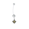 New Orleans Saints Boy/Girl Clear Pregnancy Maternity Belly Button Navel Ring