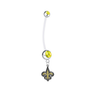 New Orleans Saints Pregnancy Maternity Belly Gold Button Navel Ring - Pick Your Color