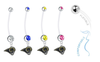 Los Angeles Rams Pregnancy Maternity Belly Button Navel Ring - Pick Your Color