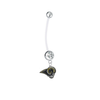 Los Angeles Rams Pregnancy Maternity Clear Belly Button Navel Ring - Pick Your Color