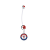 Texas Rangers Pregnancy Maternity Red Belly Button Navel Ring - Pick Your Color