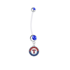 Texas Rangers Pregnancy Maternity Blue Belly Button Navel Ring - Pick Your Color