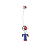 Texas Rangers Style 2 Pregnancy Maternity Red Belly Button Navel Ring - Pick Your Color
