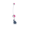 Los Angeles Dodgers Pregnancy Maternity Pink Belly Button Navel Ring - Pick Your Color