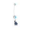 Los Angeles Dodgers Boy/Girl Light Blue Pregnancy Maternity Belly Button Navel Ring