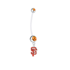 San Francisco Giants Pregnancy Maternity Orange Belly Button Navel Ring - Pick Your Color