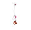 Baltimore Orioles Boy/Girl Pregnancy Pink Maternity Belly Button Navel Ring