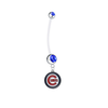 Chicago Cubs Pregnancy Maternity Blue Belly Button Navel Ring - Pick Your Color
