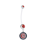 Chicago Cubs Pregnancy Maternity Red Belly Button Navel Ring - Pick Your Color