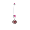 Cincinnati Reds Pregnancy Maternity Pink Belly Button Navel Ring - Pick Your Color