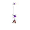 Arizona Diamondbacks Pregnancy Maternity Purple Belly Button Navel Ring - Pick Your Color