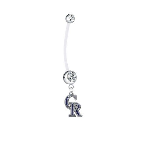 Colorado Rockies Boy/Girl Clear Pregnancy Maternity Belly Button Navel Ring