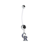 Colorado Rockies Pregnancy Maternity Black Belly Button Navel Ring - Pick Your Color