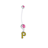 Pittsburgh Pirates Pregnancy Maternity Pink Belly Button Navel Ring - Pick Your Color