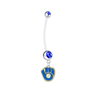 Milwaukee Brewers Retro Pregnancy Maternity Blue Belly Button Navel Ring - Pick Your Color