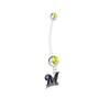 Milwaukee Brewers Pregnancy Maternity Gold Belly Button Navel Ring - Pick Your Color