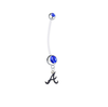 Atlanta Braves Style 2 Pregnancy Maternity Blue Belly Button Navel Ring - Pick Your Color